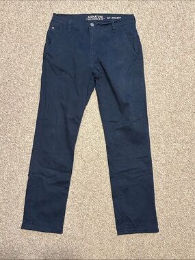 Signature by Levi Strauss Men's Navy Chinos